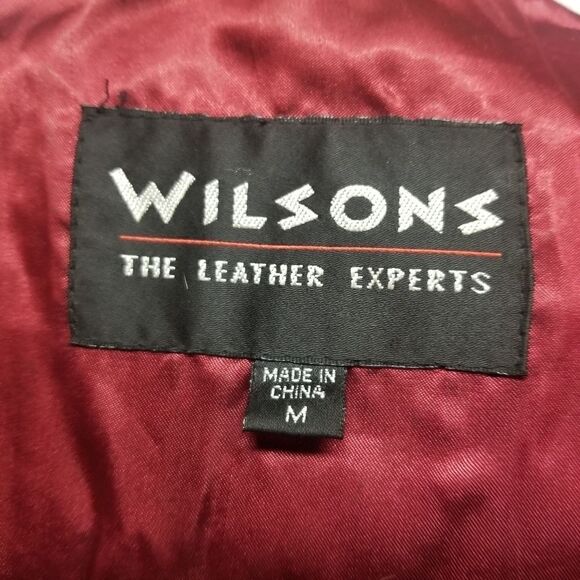 Vintage 90s y2k Wilsons Leather Jacket Western Fringe Black Suede Punk Rock Md - Picture 9 of 10